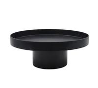 Agwuoetr Bandeja de CosméTicos de Perfume de Frutas ABS, Bandeja Decorativa Redonda y Negra, Organizador, Tablero de DecoracióN del Hogar, Tablero de Almacenamiento SimpleC