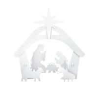 Agwuoetr BeléN Al Aire Libre, Juegos de Pesebre Resistentes una la Intemperie para DecoracióN NavideñA Al Aire Libre, DecoracióN Iluminada para Patio Al Aire Libre