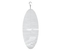 Agwuoetr Blank Sublimation Wind Spinner 3D Espiral Windchime Chime Escultura Colgante Exterior Interior JardíN DecoracióN 18X45Cm