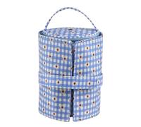 Agwuoetr Bolsa de Almacenamiento de Hilo PequeñA, Bolsas de Lana Tejidas PortáTiles, Bolsas Plegables con para Herramientas de Costura, Accesorios, Regalo, Azul
