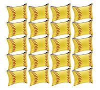 Agwuoetr Bolsa de Maquillaje Deportiva de 20 Piezas Bolsa de CosméTicos Deportiva Regalos de Softbol Favores de Fiesta de Voleibol Accesorios de BéIsbol para Fiesta de Jugador