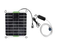Agwuoetr Bomba de Aire de Acuario de 20 W, Oxigenador de EnergíA Solar para Tanque de Peces, Bomba de OxíGeno, Bomba de Agua de Estanque de Carga USB