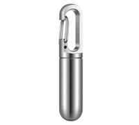 Agwuoetr Botella de Medicina PortáTil Botella de Medicina de Acero Inoxidable Caja Contenedor Caja de Medicina Impermeable, Plata