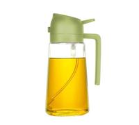 Agwuoetr Botella Dispensadora Aceite 16 Onzas para Cocina, Dispensador Aceite Oliva y Pulverizador Aceite - Botella Aceite Oliva 470 Ml - Pulverizador Aceite Verde