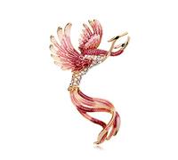 Agwuoetr Broches de PáJaro FéNix Esmaltados para Mujeres, Hombres, PáJaros de Belleza, Fiesta, Oficina, Broches, Regalos C