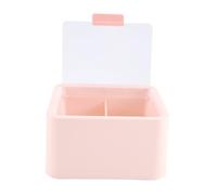 Agwuoetr Caja Ciega de Almacenamiento Soporte de ExhibicióN Figura Juguetes Vitrina MuñEcas Vitrina DecoracióN de Mesa Caja de Almacenamiento, Rosa