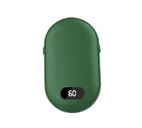 Agwuoetr Calentadores de Manos Recargables 10000MAh Power Bank Calentador de Manos de Bolsillo PortáTil para Deportes Al Aire Libre, Caza, Camping-Verde