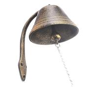Agwuoetr Campana de Cena para Exterior o Interior, Timbre de DiseñO Vintage, Aldaba de JardíN, Campana de Pared de Entrada de RúStica, Timbre de Hierro