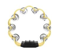 Agwuoetr Campana de Mano con Forma de de Ciruelo de Doble Capa, Pandereta de Mano, Dorado