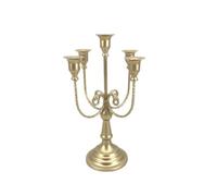 Agwuoetr Candelabro de 5 Candelabro Candelabro Vintage DecoracióN de Fiesta de Boda DecoracióN de Mesa Vintage, Dorado
