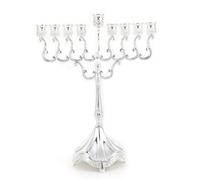 Agwuoetr Candelabro Elegante y de Alta Gama para DecoracióN de Mesa, Candelabro para Cena con Velas, Plata