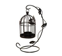 Agwuoetr Candelero de Metal Ahuecado Jaula de PáJaros Candelabro Colgante Vintage Linterna para DecoracióN Central de Boda en Casa B