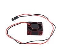 Agwuoetr Carcasa MetáLica Motor ESC Ventilador de RefrigeracióN de 25 mm Enfriador de Ventilador de DisipacióN de de Alta Velocidad para Pieza de Repuesto de Coche RC, Rojo