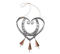 Agwuoetr CarillóN de Viento de Amor de la Suerte, CarillóN de Viento de de Metal en Forma de CorazóN, CarillóN de Viento de Amor, DecoracióN del Hogar del JardíN