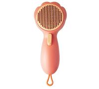 Agwuoetr Cepillo de Aseo para Gatos, Cepillo de Limpieza AutomáTica para Mascotas para Palmaditas, Cepillo de BañO para Perros para Mudar y Arreglar Rosa