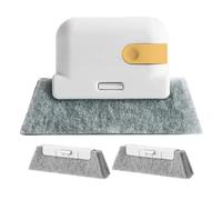 Agwuoetr Cepillo de Limpieza de Ventanas Amarillo, Ranura para AlféIzar de Ventana, Cepillo para Grietas de Gabinete con Cabezal de Repuesto, Herramientas de Limpieza para el Hogar