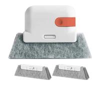Agwuoetr Cepillo Naranja para Limpieza de Ventanas, Ranura para AlféIzar de Ventana, Cepillo para Grietas de Gabinete con Cabezal de Repuesto, Herramientas de Limpieza para el Hogar