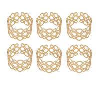 Agwuoetr ColeccióN de Anillos para Servilletas, Juego de 6 Piezas para Servilletas de Tela, Servilletero, DecoracióN de Cocina y Decoraciones de Boda B