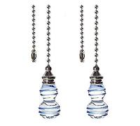 Agwuoetr Colgante Azul, Decorado con Correa de Cadena de ExtensióN de Abanico de 14 Pulgadas (Aproximadamente 35,6 Cm) Colgante de Bola con Cuentas de 3,2 Mm de DiáMetro