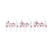 Agwuoetr Colgantes NavideñOs de Madera, Santa-Claus, DecoracióN NavideñA para el Hogar, Adornos para áRboles de Navidad