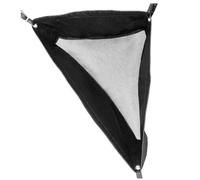 Agwuoetr Comedero de Esquina para Caballos Bolsa Heno Esquina Profunda Bolsas AlimentacióN de Heno para Cabras con Fondo de y Broches para Puesto de Remolque de Caballos, Negro