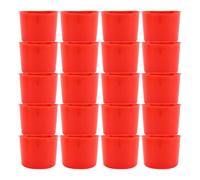 Agwuoetr Comederos de Conejos y Pollos 20 Piezas para Jaula, Colgante para Comedero de Agua para Pollos, Comederos de PláStico para PáJaros, Cuenco para Semillas, Comedero para Pollos