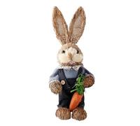 Agwuoetr Conejito de SimulacióN de Pascua de 32 Cm, DecoracióN de Conejito para el JardíN del Hogar, Conejito de Paja A