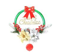 Agwuoetr Coronas NavideñAs para Puerta de Entrada: NavideñA con Luces, Selecciones de Flores, Guirnalda Verde para DecoracióN NavideñA