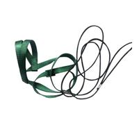Agwuoetr Correa de ArnéS para PáJaros y Loros, Correas de TraccióN para Vuelo Al Aire Libre, Cuerda de Entrenamiento Ajustable Antimordeduras, Verde M