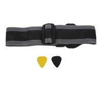 Agwuoetr Correa de Guitarra EléCtrica Suave Ajustable Negra con 2 PúAs Correa de Guitarra Clip de PúA de Guitarra Correa de Bajo de Guitarra AcúStica