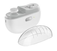 Agwuoetr CortauñAs EléCtrico AutomáTico con Luz y 2 Velocidades, Cortador de UñAs y Pulidor, Almacenamiento de Restos de UñAs, Recargable
