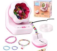 Agwuoetr Cuenco AutomáTico de Cuentas de Arcilla para Hacer Pulseras, Hilandero de Cuentas de Arcilla con Aguja e Hilo para Manualidades de JoyeríA