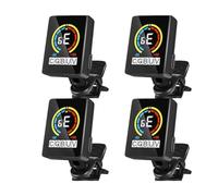 Agwuoetr de 4 Piezas Afinador de Clip Recargable para Guitarra, Bajo, Ukelele y ViolíN para Profesionales o Principiantes