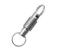 Agwuoetr de AleacióN de Titanio con de Resorte para Coche, Mini Hebilla de Anillo Giratorio Universal, Accesorios para Llaves Bidireccionales