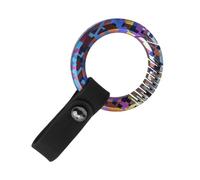 Agwuoetr de AleacióN de Titanio de para AutomóVil Adecuado para Colgante de Llave Unisex - Tira de Negro