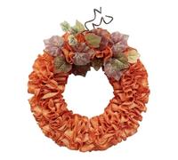 Agwuoetr de Arpillera de OtoñO Coronas de OtoñO para Puerta de Entrada de Granja, de Calabaza de AccióN de Gracias con DecoracióN de Hojas de Arce