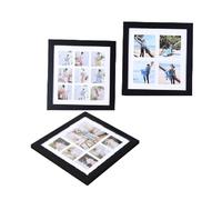 Agwuoetr de Collage Cuatro Seis Marcos de Fotos de CuadríCula DIY Marcos de Fotos de Madera Maciza Marcos de Fotos para Colgar en la Pared Regalos de DecoracióN del Hogar
