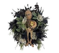 Agwuoetr de Momia de Halloween para Interiores y Exteriores, Colgante de Pared de Terror, SeñAl de para Puerta Delantera, Decoraciones para Porche, 19,7X15,7 Pulgadas