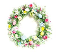 Agwuoetr de Pascua con Huevos de Colores Pastel para Puerta de Entrada, Ramitas Variadas de, Decoraciones de Flores, DecoracióN Interior Colorida para el Hogar