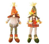 Agwuoetr DecoracióN de OtoñO Gnomos Decoraciones de OtoñO de Felpa para el Hogar 2 Piezas Decoraciones de Halloween para Granja DecoracióN de Calabaza de OtoñO