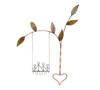 Agwuoetr DecoracióN de Pared de Granja, Arte RúStico de Hierro, DecoracióN para Colgar en la Pared, Escultura de Columpio con RaíCes en el Amor, DecoracióN del DíA de San ValentíN A