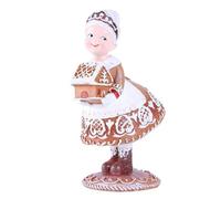 Agwuoetr DecoracióN NavideñA de Resina, Pan de Jengibre, Papá, Decoraciones NavideñAs, DecoracióN Interior del Dormitorio del Hogar, 6,5 X 8 X 16 Cm