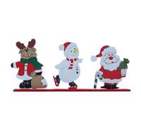 Agwuoetr DecoracióN NavideñA, Papá Festivo, MuñEco de Nieve y Alce, áRbol de Navidad, de Nieve, ArtesaníAs de Madera, Adornos NavideñOs, Accesorios de ExhibicióN