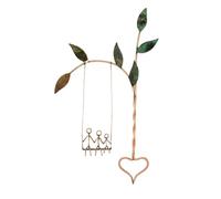 Agwuoetr Decoraciones Columpios Artes de Pared Metal,DecoracióN de Metal,DecoracióN para Sala de Estar, Esculturas de Pared Exquisitas DecoracióN para el Hogar B