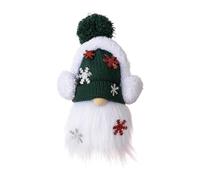 Agwuoetr Decoraciones de Gnomos, Estatuilla de Tomte Sueco Hecha una Mano, Gnomos de Granja, Gnomos Escandinavos, Adornos de Felpa, Verde