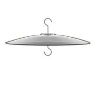 Agwuoetr Deflector de Ardilla de Vidrio para Poste de Comedero de PáJaros - para Pastor/Poste para Colgar - Protector la Intemperie Grande Transparente de 13 Pulgadas