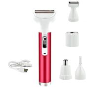 Agwuoetr Depiladora Corporal 5 En 1 Depiladora Vello de Vello de Bikini Vello de Pierna Vello PúBico Afeitado EléCtrico Cortapelos Afeitadora Mujer