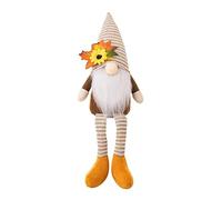 Agwuoetr DíA de AccióN de Gracias Festival de la Cosecha Sombrero Puntiagudo de Hoja de Arce con Piernas MuñEco Rudolph Adornos Gnomo MuñEco Elfo de Peluche Hombre