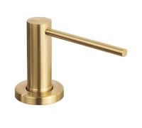 Agwuoetr Dispensador de Jabón para de Cocina, Bomba de Encimera de Acero Inoxidable Cepillado, Loción de Manos Integrada en Bottlend Dorado