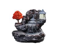 Agwuoetr E Quemador de Incienso MontañAs RíO Cascada Fragancia Chimenea Reflujo Incensario de Humo Titular DecoracióN para el Hogar